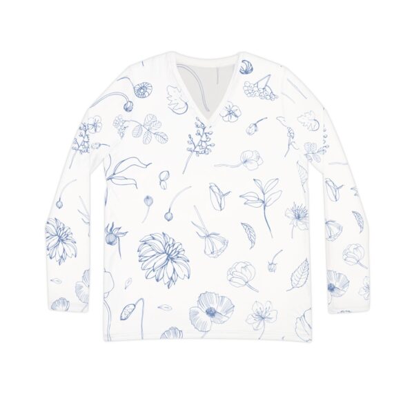 Floral Print V-Neck Shirt for Women, Casual Tops for Spring, Perfect for Valentine's Day, Mother's Day Gift, Everyday Wear, Women's Fashion - Image 6