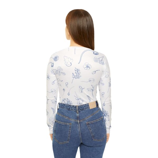 Floral Print V-Neck Shirt for Women, Casual Tops for Spring, Perfect for Valentine's Day, Mother's Day Gift, Everyday Wear, Women's Fashion - Image 2